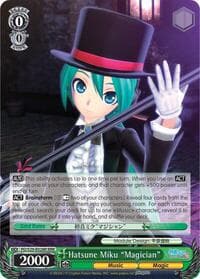 Hatsune Miku "Magician" (RRR) - Hatsune Miku: Project DIVA F 2nd - Weiss Schwarz card