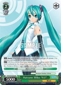 Hatsune Miku "V3" - Hatsune Miku: Project DIVA F 2nd - Weiss Schwarz card