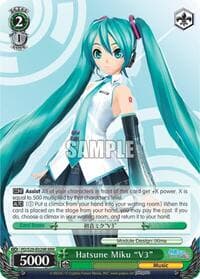 Hatsune Miku "V3" (RRR) - Hatsune Miku: Project DIVA F 2nd - Weiss Schwarz card