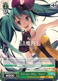 Hatsune Miku "Siren" (RRR) - Hatsune Miku: Project DIVA F 2nd - Weiss Schwarz card