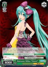 Hatsune Miku "Siren" - Hatsune Miku: Project DIVA F 2nd - Weiss Schwarz card