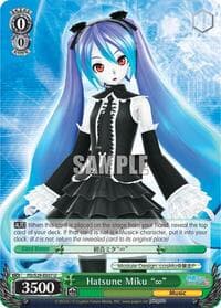 Hatsune Miku "Infinity" - Hatsune Miku: Project DIVA F 2nd - Weiss Schwarz card
