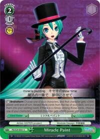 Miracle Paint - Hatsune Miku: Project DIVA F 2nd - Weiss Schwarz card
