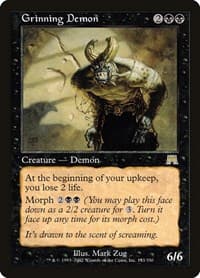 Grinning Demon - Onslaught - Magic: The Gathering card