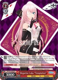 Megurine Luka "Temptation" (A) - Hatsune Miku: Project DIVA F 2nd - Weiss Schwarz card