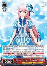 Megurine Luka "Fraulein" - Hatsune Miku: Project DIVA F 2nd - Weiss Schwarz card