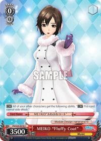 MEIKO "Fluffy Coat" - Hatsune Miku: Project DIVA F 2nd - Weiss Schwarz card