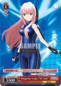 Megurine Luka "VF Suit" - Hatsune Miku: Project DIVA F 2nd - Weiss Schwarz card