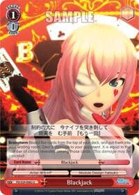 Blackjack - Hatsune Miku: Project DIVA F 2nd - Weiss Schwarz card