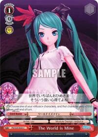 The World is Mine - Hatsune Miku: Project DIVA F 2nd - Weiss Schwarz card