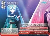 Akatsuki Arrival (A) - Hatsune Miku: Project DIVA F 2nd - Weiss Schwarz card