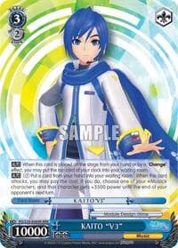 KAITO "V3" (RRR) - Hatsune Miku: Project DIVA F 2nd - Weiss Schwarz card