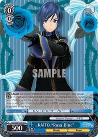 KAITO "Rosa Blue" (B) - Hatsune Miku: Project DIVA F 2nd - Weiss Schwarz card