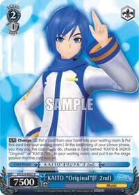KAITO "Original"(F 2nd) - Hatsune Miku: Project DIVA F 2nd - Weiss Schwarz card