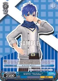 KAITO "Holiday" - Hatsune Miku: Project DIVA F 2nd - Weiss Schwarz card