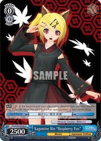 Kagamine Rin "Raspberry Fox" (B) - Hatsune Miku: Project DIVA F 2nd - Weiss Schwarz card