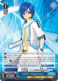 KAITO "Originator" - Hatsune Miku: Project DIVA F 2nd - Weiss Schwarz card