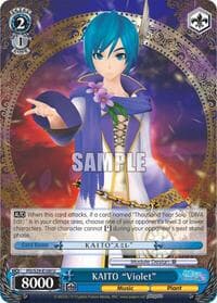 KAITO "Violet" - Hatsune Miku: Project DIVA F 2nd - Weiss Schwarz card