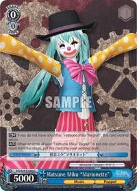 Hatsune Miku "Marionette" (A) - Hatsune Miku: Project DIVA F 2nd - Weiss Schwarz card