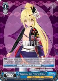 Kagamine Len "Thorned Rose" - Hatsune Miku: Project DIVA F 2nd - Weiss Schwarz card