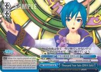 Thousand Year Solo (DIVA Edit) (SR) - Hatsune Miku: Project DIVA F 2nd - Weiss Schwarz card