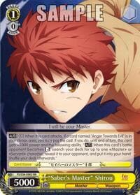 "Saber's Master" Shirou - Fate/stay night [Unlimited Blade Works] - Weiss Schwarz card