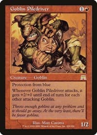 Goblin Piledriver - Onslaught - Magic: The Gathering card