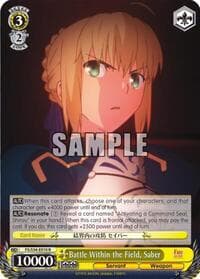 Battle Within the Field, Saber - Fate/stay night [Unlimited Blade Works] - Weiss Schwarz card