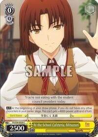 At the School Cafeteria, Mitsuzuri - Fate/stay night [Unlimited Blade Works] - Weiss Schwarz card