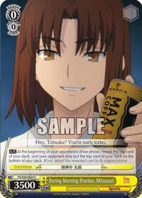 During Morning Practice, Mitsuzuri - Fate/stay night [Unlimited Blade Works] - Weiss Schwarz card