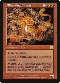 Blistering Firecat - Onslaught - Magic: The Gathering card
