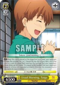 Usual Morning, Taiga - Fate/stay night [Unlimited Blade Works] - Weiss Schwarz card