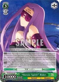 "Heroic Spirit" Rider - Fate/stay night [Unlimited Blade Works] - Weiss Schwarz card