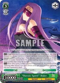 "Heroic Spirit" Rider (RRR) - Fate/stay night [Unlimited Blade Works] - Weiss Schwarz card