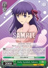 Daily Symbol, Sakura (SR) - Fate/stay night [Unlimited Blade Works] - Weiss Schwarz card
