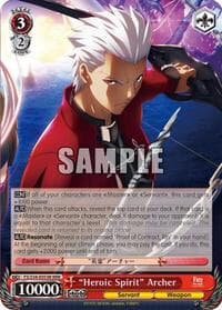 "Heroic Spirit" Archer (RRR) - Fate/stay night [Unlimited Blade Works] - Weiss Schwarz card