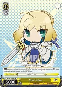 Mini Saber - Fate/Zero - Weiss Schwarz card