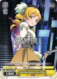 Fighting Against Fate, Mami - Puella Magi Madoka Magica - Weiss Schwarz card