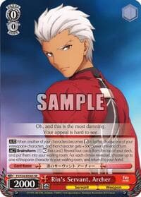 Rin's Servant, Archer (SR) - Fate/stay night [Unlimited Blade Works] - Weiss Schwarz card