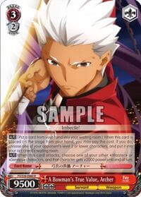A Bowman's True Value, Archer - Fate/stay night [Unlimited Blade Works] - Weiss Schwarz card