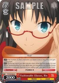 Fashionable Glasses, Rin - Fate/stay night [Unlimited Blade Works] - Weiss Schwarz card