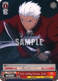 Dual-wielding Bowman, Archer - Fate/stay night [Unlimited Blade Works] - Weiss Schwarz card