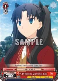 A Different Morning, Rin - Fate/stay night [Unlimited Blade Works] - Weiss Schwarz card