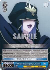 Mages' Fighting Style, Caster - Fate/stay night [Unlimited Blade Works] - Weiss Schwarz card