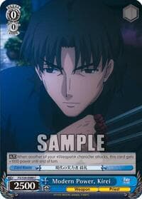 Modern Power, Kirei - Fate/stay night [Unlimited Blade Works] - Weiss Schwarz card