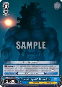 "Heroic Spirit" Berserker - Fate/stay night [Unlimited Blade Works] - Weiss Schwarz card