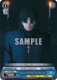 Overseer of the Holy Grail War, Kirei - Fate/stay night [Unlimited Blade Works] - Weiss Schwarz card