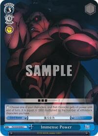 Immense Power - Fate/stay night [Unlimited Blade Works] - Weiss Schwarz card