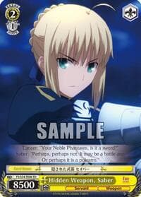 Hidden Weapon, Saber (TD) - Fate/stay night [Unlimited Blade Works] - Weiss Schwarz card