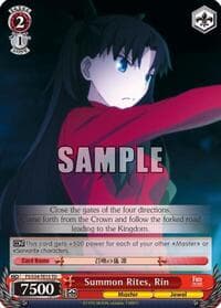 Summon Rites, Rin (TD) - Fate/stay night [Unlimited Blade Works] - Weiss Schwarz card